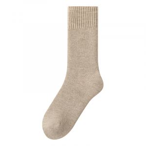 Calcetines de Cachemira para hombre, medias de calefacción cálidas para invierno, calcetines de lana gruesos con forro polar, calcetines largos para dormir súper gruesos para hombre
