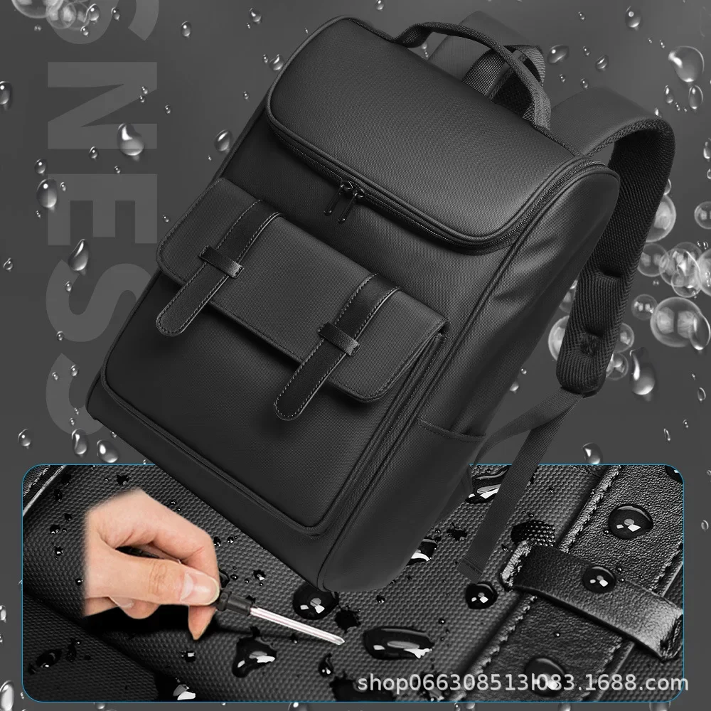 Mochila a de gran capacidad para hombre, mochila informal para estudiantes, mochila para ordenador - Image 5