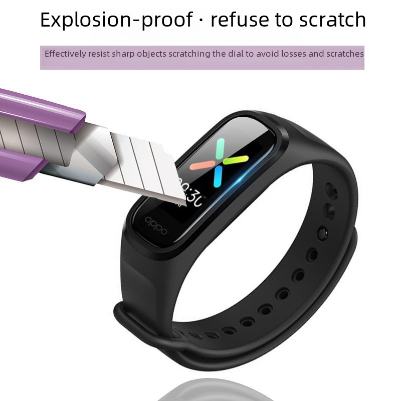 Compatible with Fitbit Charge 6 and Fitbit Charge 5; ceramic membrane screen protector (unobstructed view). - Image 3