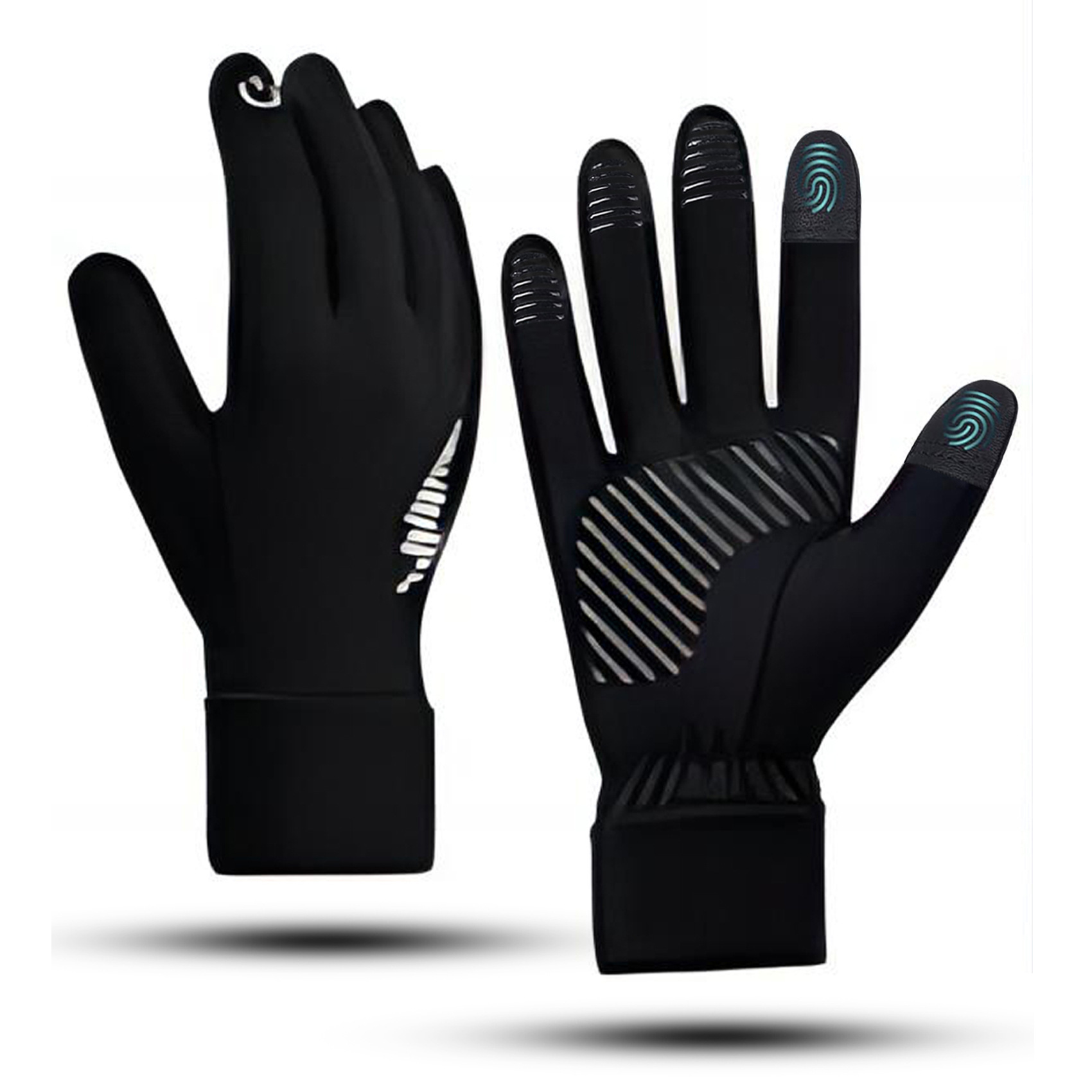 Guantes de ciclismo para deportes de bicicleta al aire libre, guantes para correr con pantalla táctil, Guantes Térmicos antideslizantes resistentes al desgaste - Image 2