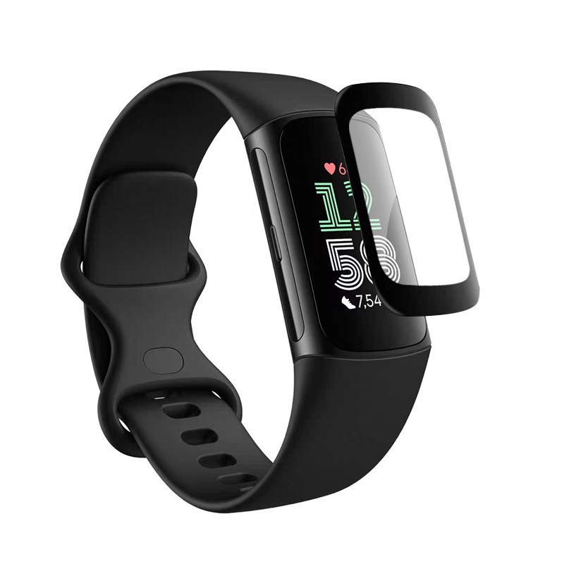 Compatible with Fitbit Charge 6 and Fitbit Charge 5; ceramic membrane screen protector (unobstructed view). - Image 5