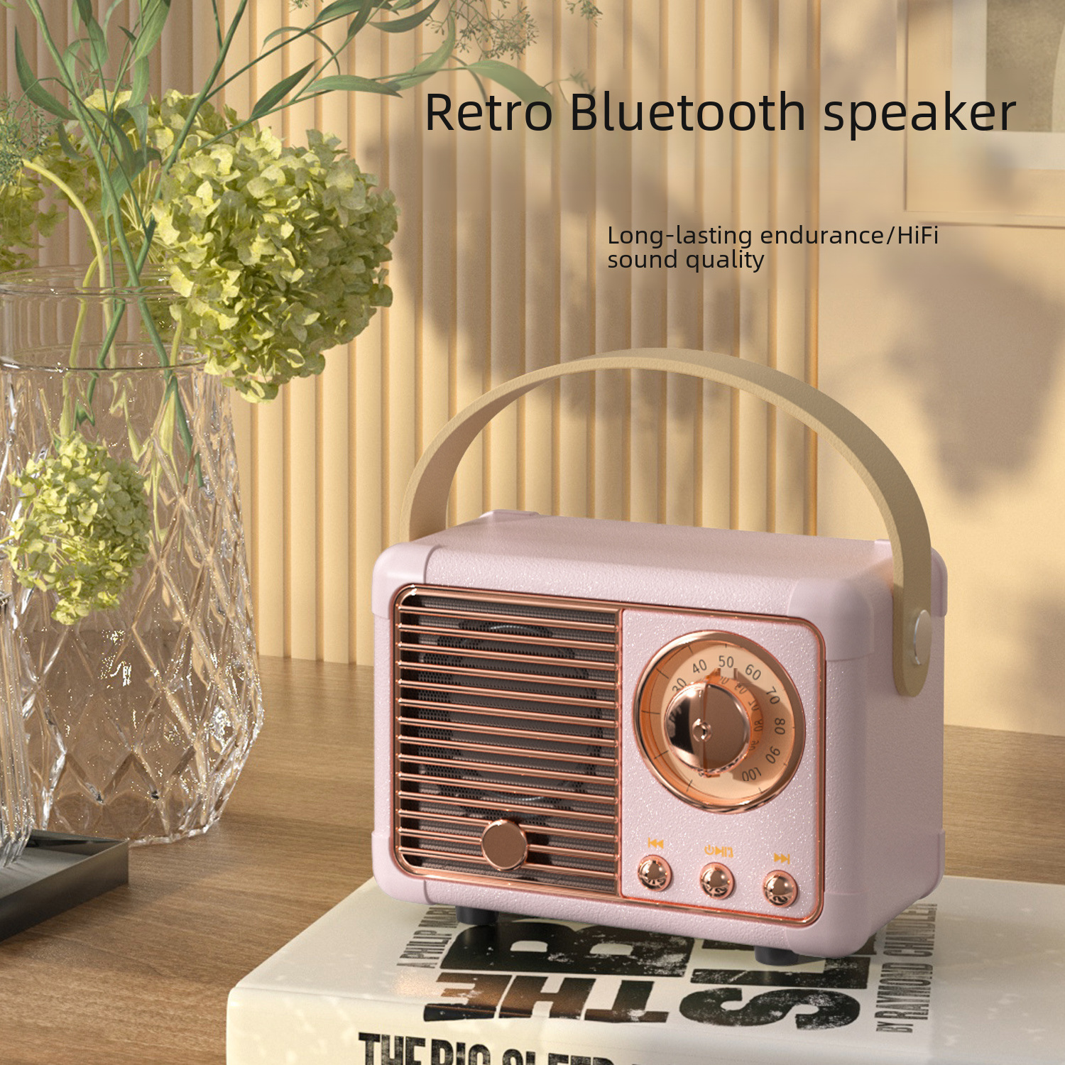 HM11 Creative Retro Radio-Style Bluetooth Speaker – Portable, Mobile Phone Compatible, Subwoofer, Nostalgic Design, USB, Mini Audio - Image 2