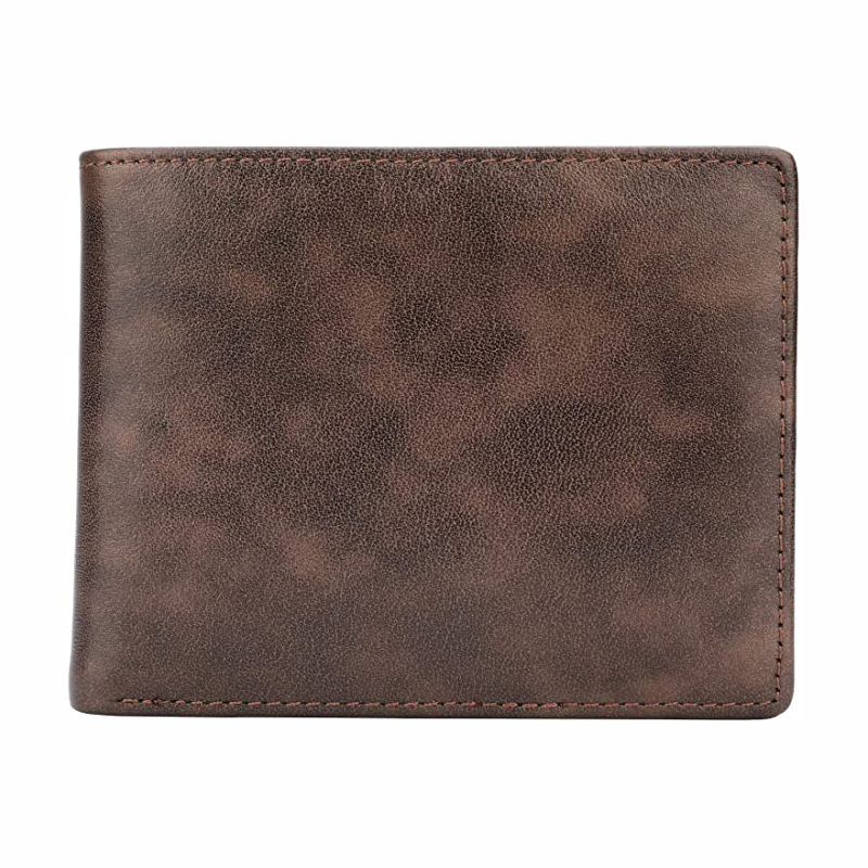 Popular multifunctional men's wallet with card slots, slim genuine leather wallet - Image 3