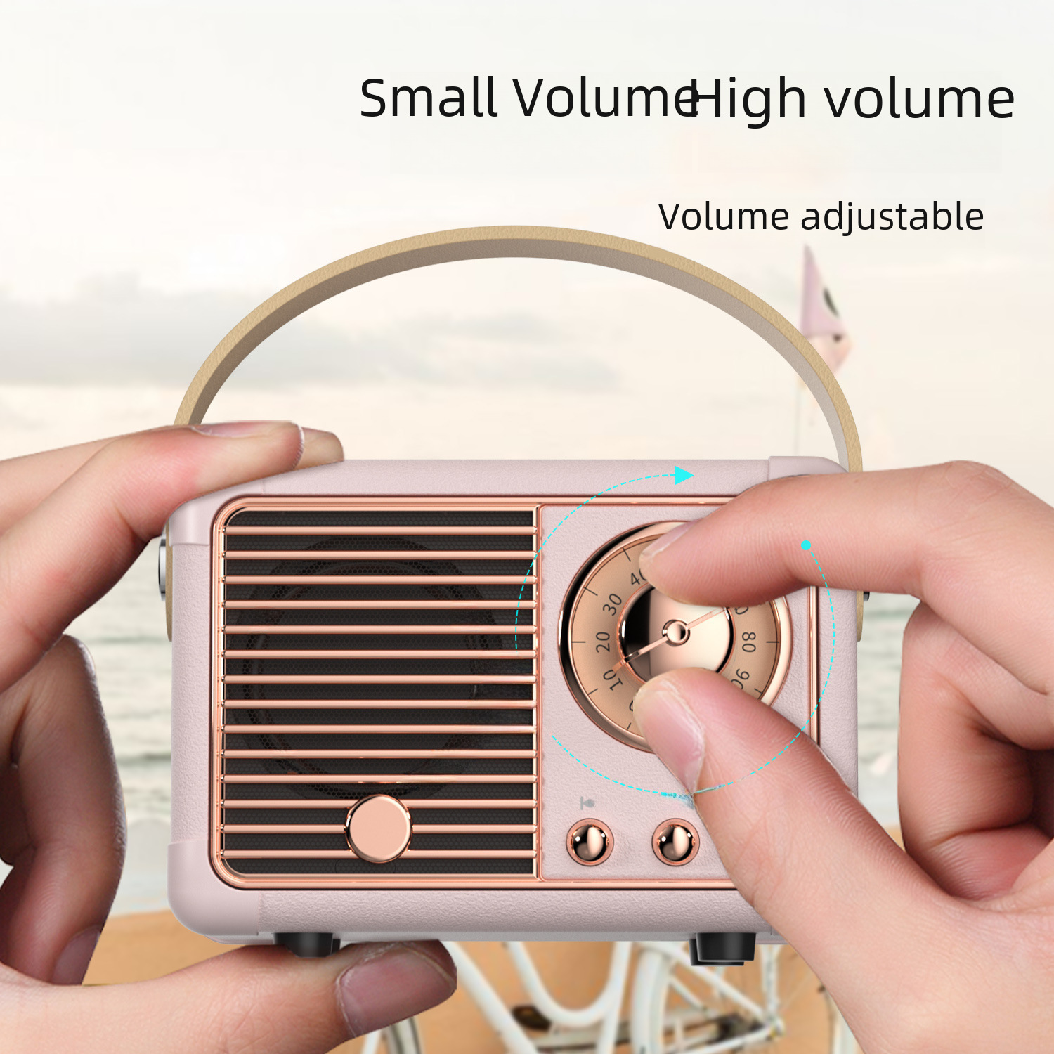 HM11 Creative Retro Radio-Style Bluetooth Speaker – Portable, Mobile Phone Compatible, Subwoofer, Nostalgic Design, USB, Mini Audio - Image 4