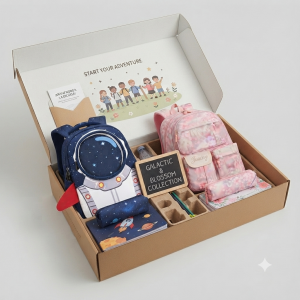 Back-to-School Backpack Set: 2-Piece Galactic & Blossom Collection for Boys and Girls