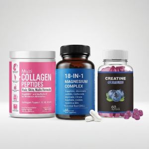 Hydrolyzed collagen + Creatine + Magnesium Pack for Women in Their 30s. Bundle